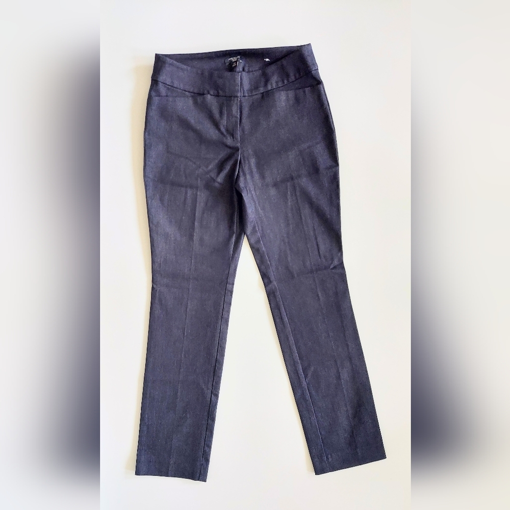Ann Taylor Factory Petite Low Rise Blue Denim Trouser Pants Size 00P